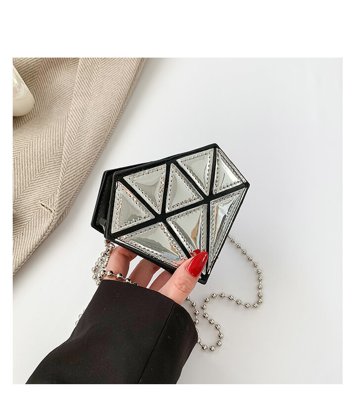 Modna ženska modna dijamantna lančana torba Ženska modna torba u boji na rame Ljetna prekogranična torba s ružem za usne Veleprodaja