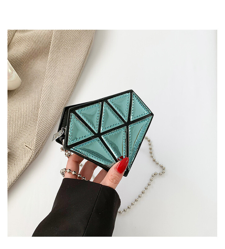 Modna ženska modna dijamantna lančana torba Ženska modna torba u boji na rame Ljetna prekogranična torba s ružem za usne Veleprodaja