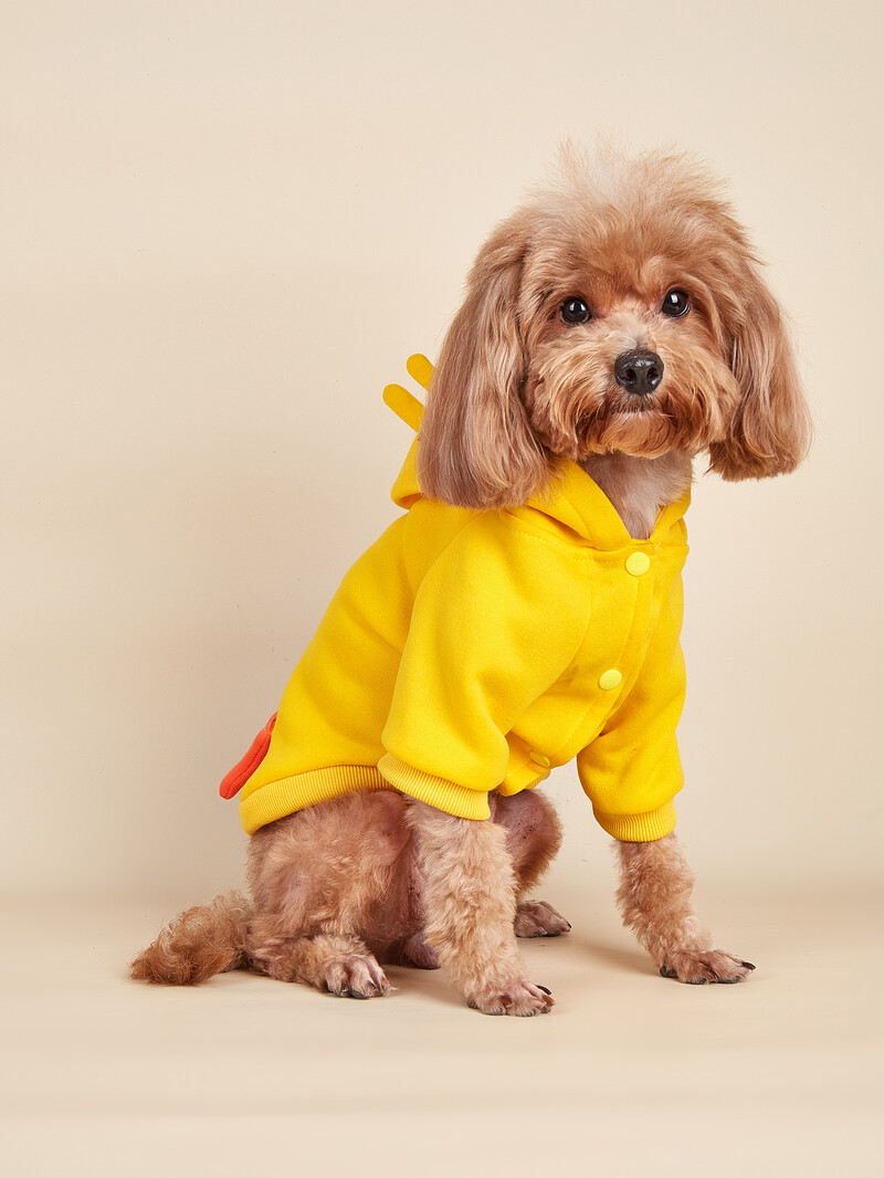 Pânză pentru câini de talie mică Costum Cățeluș de rață cu haine pentru animale de companie pentru câini Îmbrăcăminte moale pentru cosplay