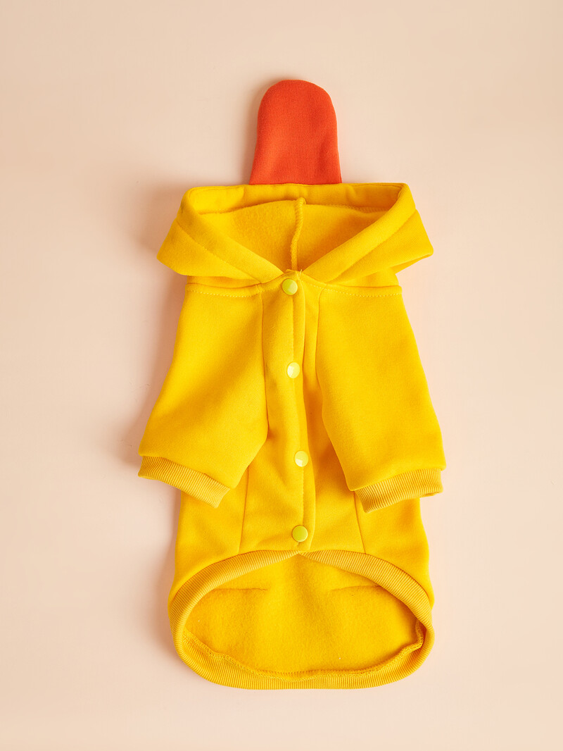 Pânză pentru câini de talie mică Costum Cățeluș de rață cu haine pentru animale de companie pentru câini Îmbrăcăminte moale pentru cosplay