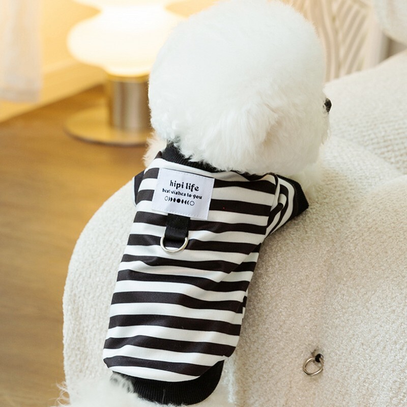 Mikiny pre psov Pruhované teplé zimné oblečenie pre psov Kabát pre psov s D-krúžkom Čivava Francúzsky buldoček Doplnky pre psov Kostým pre šteniatka