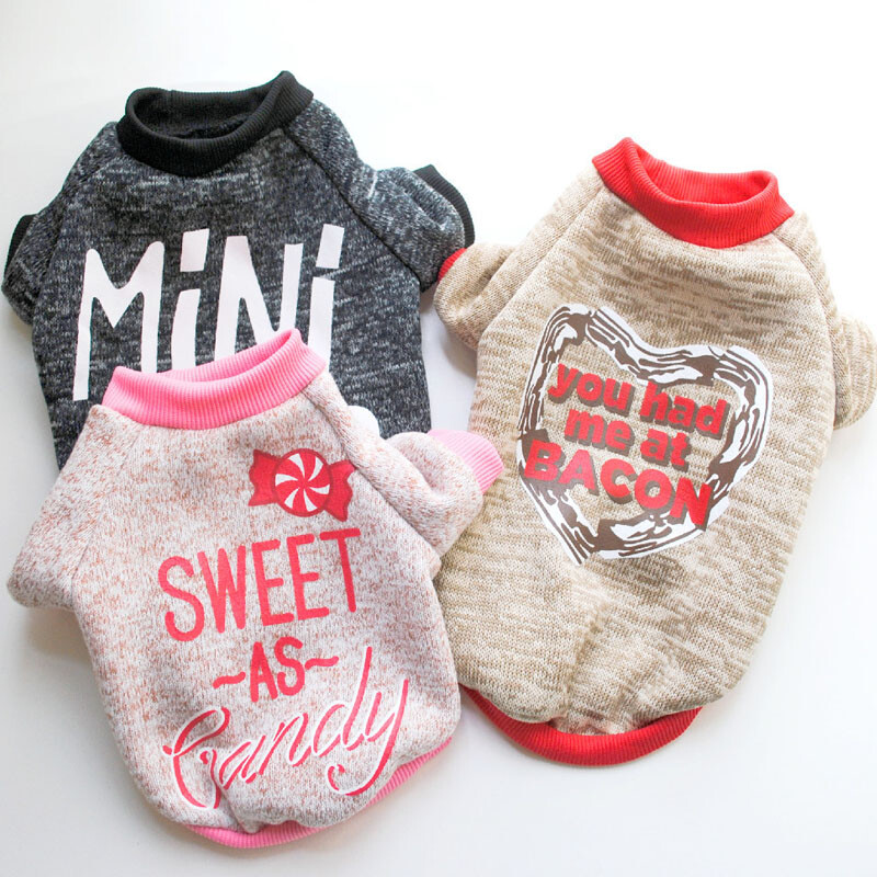 Šilti šunų gobtuvai, žieminiai naminių gyvūnėlių drabužiai, maži vidutinio dydžio šunys, jorkšyro terjeras, šuniukų megztiniai, rožiniai, juodi drabužiai