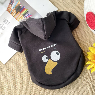 Sügis- ja talvised lemmikloomariided Koerapiim siid sametmütsiga Pullover Multikas kampsun Kassi- ja koerarihm tõmbamisköie aasaga pannal