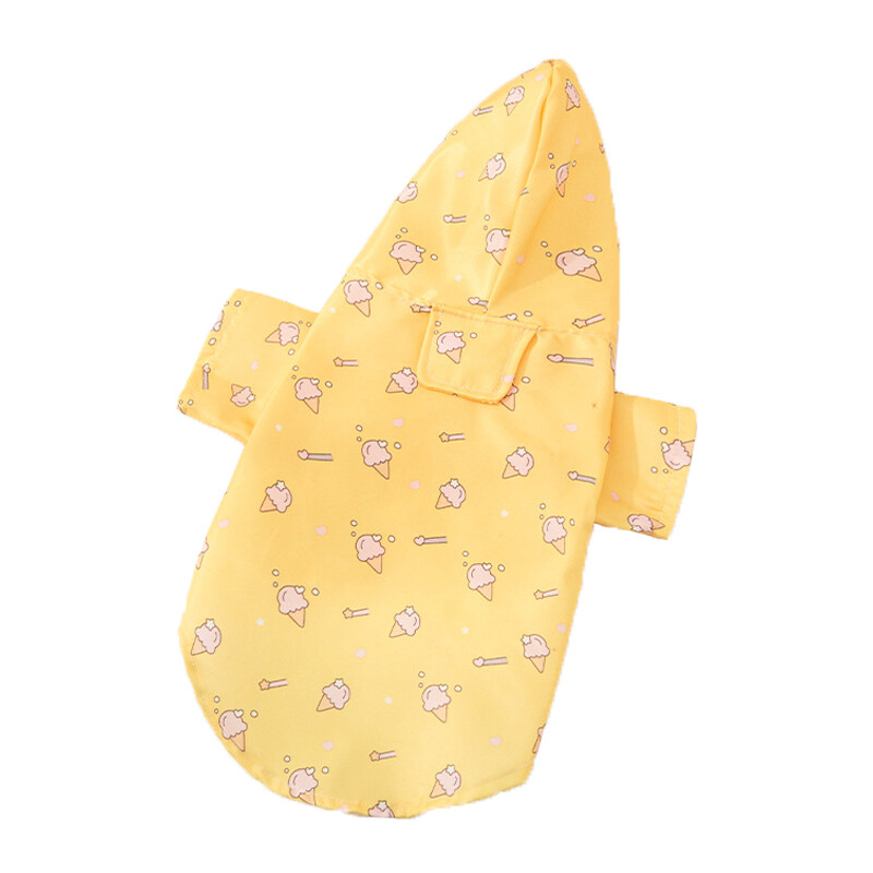 Mājas suņa lietusmētelis vasaras modes īsām piedurknēm suns ūdensnecaurlaidīgs apģērbs kucēnu mētelis suns lietusmētelis āra mētelis Bichon Schnauzer Welsh