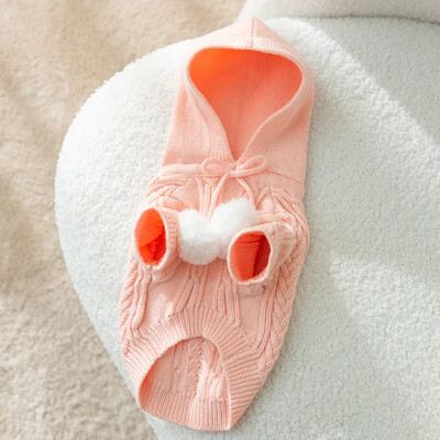 Toamnă Iarnă Pisică Pulover Minge Păr Picioare Câine Picioare Călduș Cu Glugă Pulover tricotat Câine Mic Mediu Teddy Îmbrăcăminte pentru animale de companie Haine pentru cățeluș