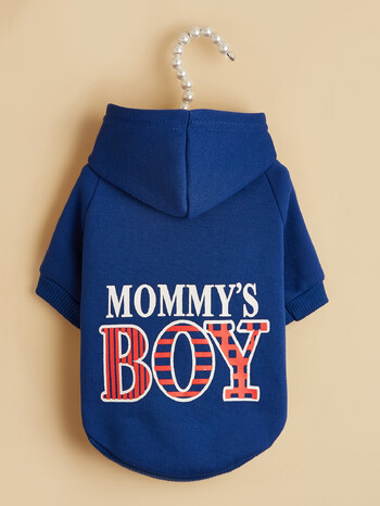 Ρούχα κατοικίδιων για σκύλο γάτα Puppy Hoodies Παλτό MOMMY\'S BOY Φούτερ για σκύλους στολές για μικρόσωμο μεσαίο σκύλο