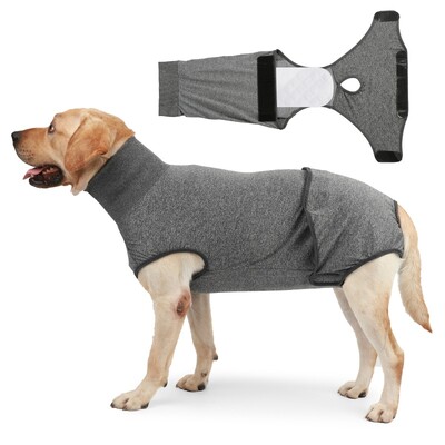 Costum de recuperare pentru câini Îmbrăcăminte acasă pentru animale de companie Pijamale Salopetă pentru câine cu elasticitate ridicată, respirabilă, Protecție operativă pentru animale de companie Body fiziologic