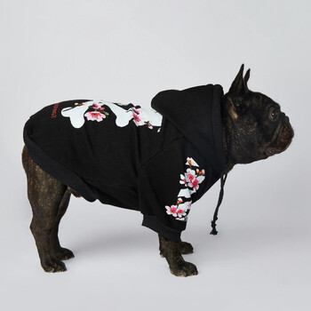 NONOR Кучешки дрехи WOOF Fashion Sakura Dog Jacket Pet Dog Hoodies Winter French Bulldog Pugs Sports Dog Jacket M-4XL