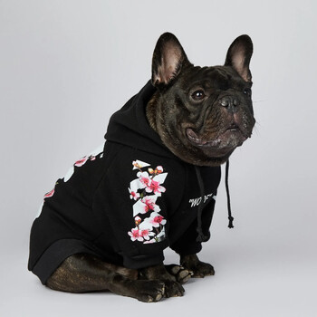 NONOR Кучешки дрехи WOOF Fashion Sakura Dog Jacket Pet Dog Hoodies Winter French Bulldog Pugs Sports Dog Jacket M-4XL