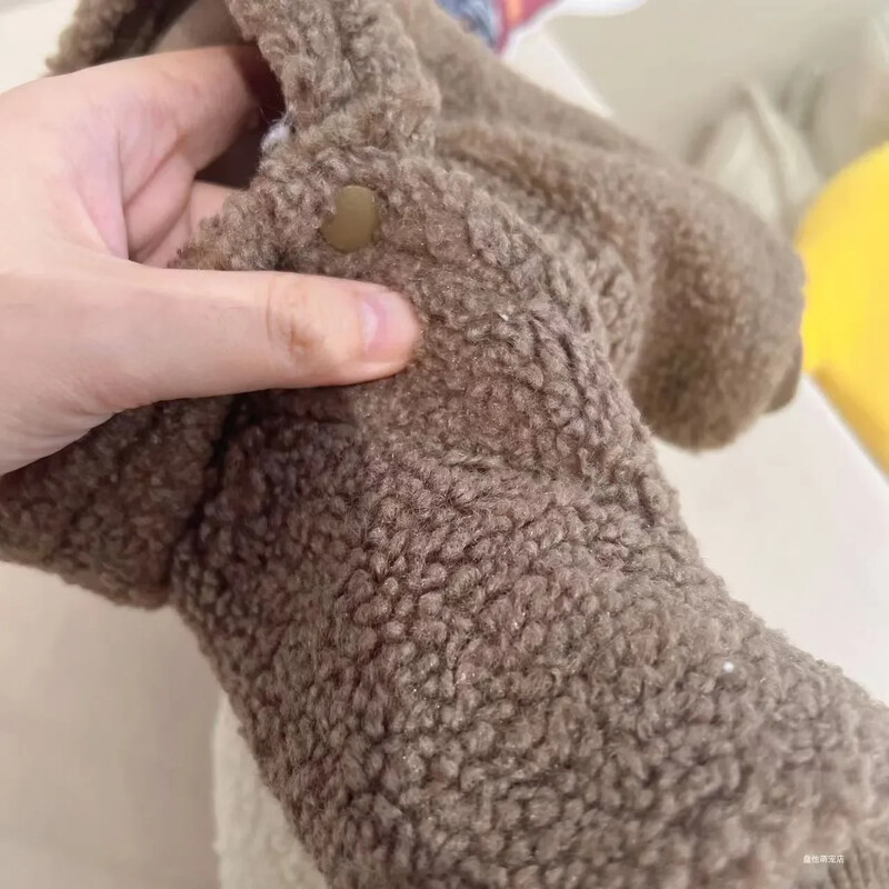 Kućni ljubimac Debeli topli kaput od janjećeg flisa Odjeća za kućne ljubimce Mačka Pas Medo Jesen/Zima Dizajnerska majica s kapuljačom Odjeća za pse Psi Hoodies