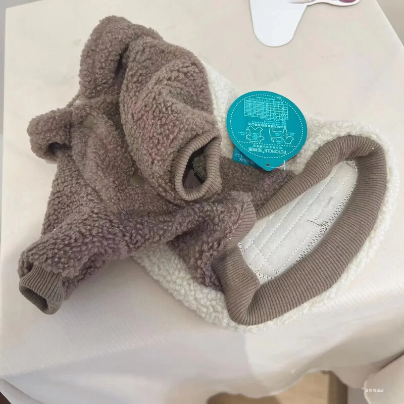 Kućni ljubimac Debeli topli kaput od janjećeg flisa Odjeća za kućne ljubimce Mačka Pas Medo Jesen/Zima Dizajnerska majica s kapuljačom Odjeća za pse Psi Hoodies