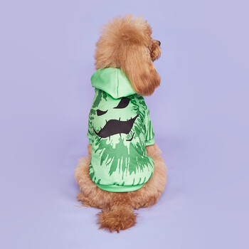 Pet Dog Cat Halloween Hoodies Страшна риза с лице с тиква Суичъри за кучета Облекло Удобна водолазка за домашни любимци Кученце за Хелоуин H