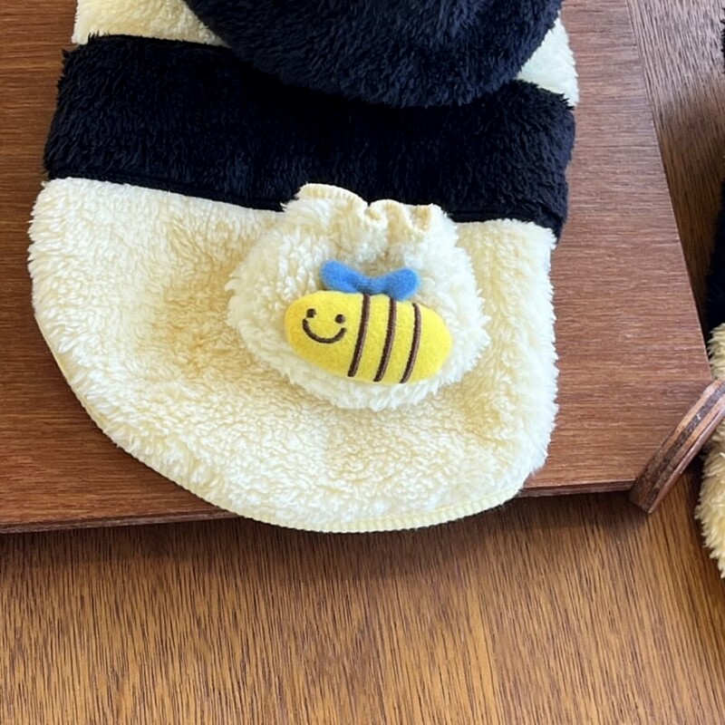 Bitės naminių gyvūnėlių persirengimo apranga Meškiukas Žieminiai Drabužiai Meškiukai Šiltas Megztinis Pomeranian Šalčiui atsparūs dviejų kojų drabužiai šuniukas Animacinis džemperis