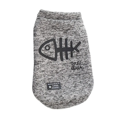 Mieli vilnos drabužiai naminiams gyvūnėliams Žuvies kaulo raštas Šiltas šuns džemperis megztinis Rudens žiemos šunų liemenė mygtukas šunims trumpomis rankovėmis striukės liemenė