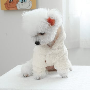 Pet Love Lamb Fleece Coat Clothes Dog Hoodie Coat Cat Clothing Rainbow Love Плюшено палто Дрехи за кучета за малки кучета Puppy