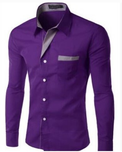 Modes krekls kontrastkrāsas vīriešu krekls svītrains ārējās tirdzniecības vīriešu krekls ar garām piedurknēm jauns