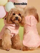 Suņu kapuces silta plīša suņa veste ar cepuri, mīksta flīsa odere Džemperis mazam sunim kaķim jauks kucēns ziema