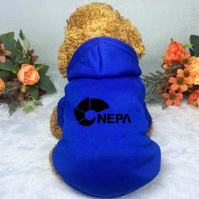 Kisállatruházat Kutya tavaszi és őszi viselet, vastagított termikus kapucnis kapucnis pulóver, kis nyakú, közepes méretű kutyáknak