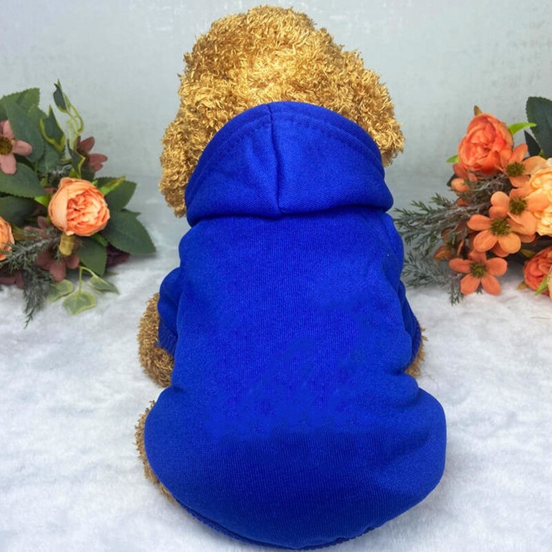Kisállatruházat Kutya tavaszi és őszi viselet, vastagított termikus kapucnis kapucnis pulóver, kis nyakú, közepes méretű kutyáknak