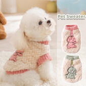 Hanorace pentru câini de toamnă haine calde de pluș pentru câini Pulovere pentru cățeluș cu imprimeu la modă, drăguț, moale, pentru pisici, pulover pentru animale de companie, haine pentru câini chihuahua