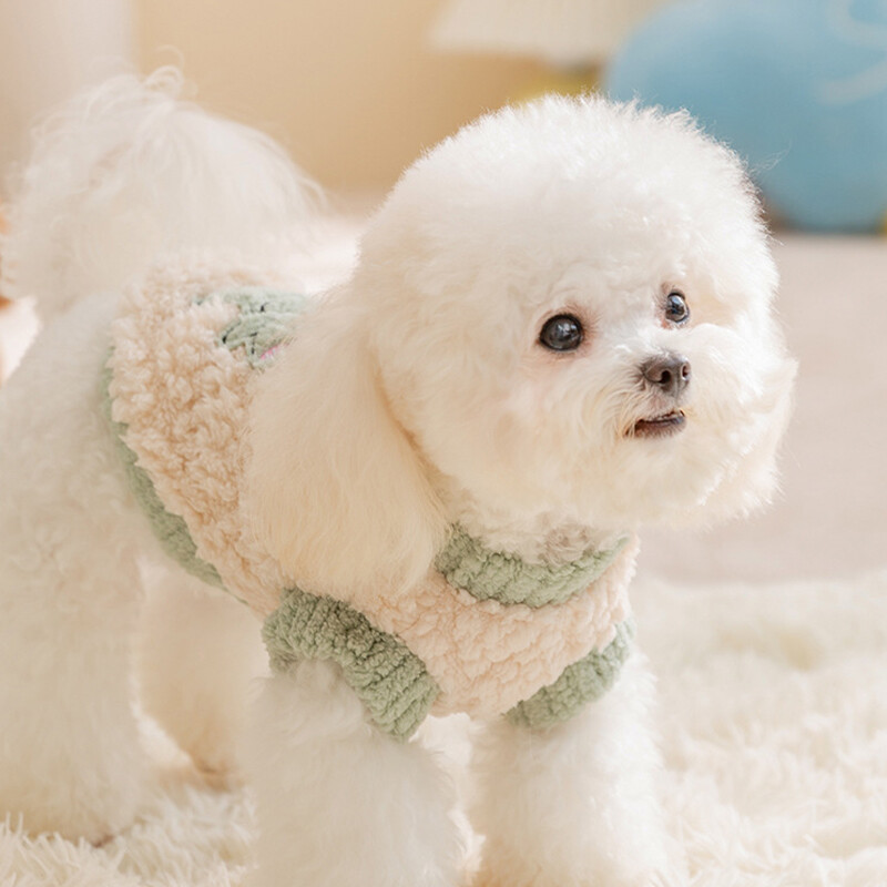 Hanorace pentru câini de toamnă haine calde de pluș pentru câini Pulovere pentru cățeluș cu imprimeu la modă, drăguț, moale, pentru pisici, pulover pentru animale de companie, haine pentru câini chihuahua