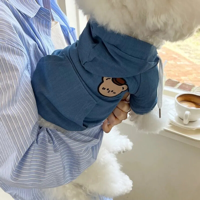 Toamnă/Iarnă Cowboy Hanoră pentru animale de companie Palton cu cataramă Ursuleț de pluș Palton Yorkshire Câine Pisică Câine mic Haine pentru animale de companie Hanorac pentru câini de talie mică