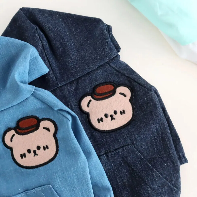 Toamnă/Iarnă Cowboy Hanoră pentru animale de companie Palton cu cataramă Ursuleț de pluș Palton Yorkshire Câine Pisică Câine mic Haine pentru animale de companie Hanorac pentru câini de talie mică