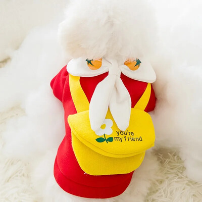 Mielas augintinis Šiltas Žieminis Vilnas Naminių šunų Megztiniai Megztiniai Šuniui Šilti Drabužiai Šuniui Čihuahua Prancūzų buldogo kostiumai Polo megztinis