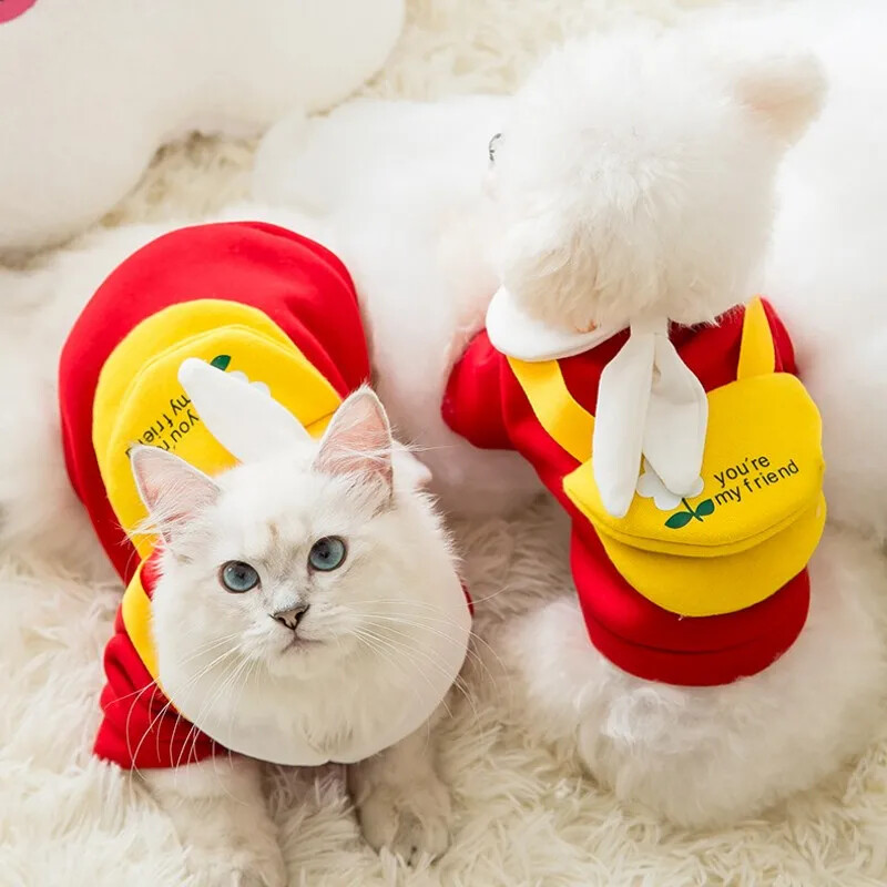 Mielas augintinis Šiltas Žieminis Vilnas Naminių šunų Megztiniai Megztiniai Šuniui Šilti Drabužiai Šuniui Čihuahua Prancūzų buldogo kostiumai Polo megztinis