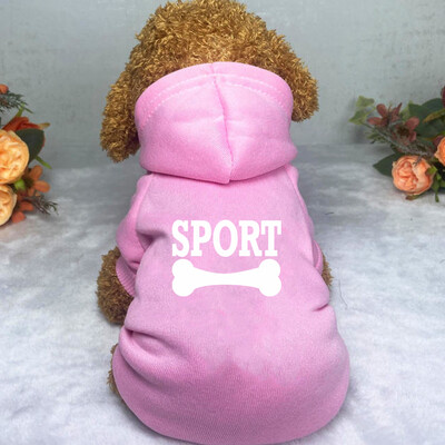 Drabužiai šunims Naminių gyvūnėlių drabužiai Populiari mada Hoodie Vidutinio ir mažo augintinio drabužiai Kasdieniai šilti drabužiai šunims