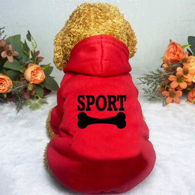 Drabužiai šunims Naminių gyvūnėlių drabužiai Populiari mada Hoodie Vidutinio ir mažo augintinio drabužiai Kasdieniai šilti drabužiai šunims
