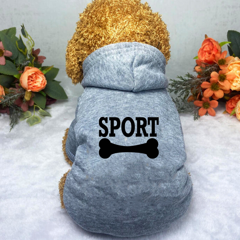 Drabužiai šunims Naminių gyvūnėlių drabužiai Populiari mada Hoodie Vidutinio ir mažo augintinio drabužiai Kasdieniai šilti drabužiai šunims