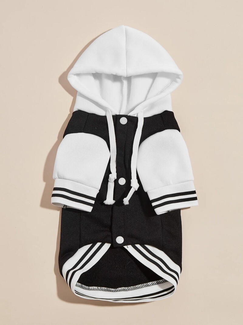 Mājdzīvnieku drēbes suņu kaķu jaka Siltas un ērtas drēbes ar apdrukām ar pogām priekšpusē ir attaisāmas