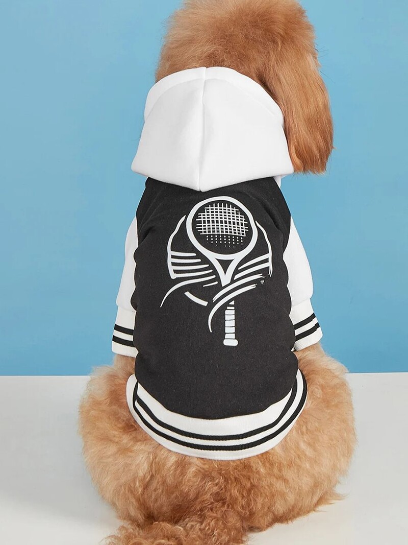 Mājdzīvnieku drēbes suņu kaķu jaka Siltas un ērtas drēbes ar apdrukām ar pogām priekšpusē ir attaisāmas