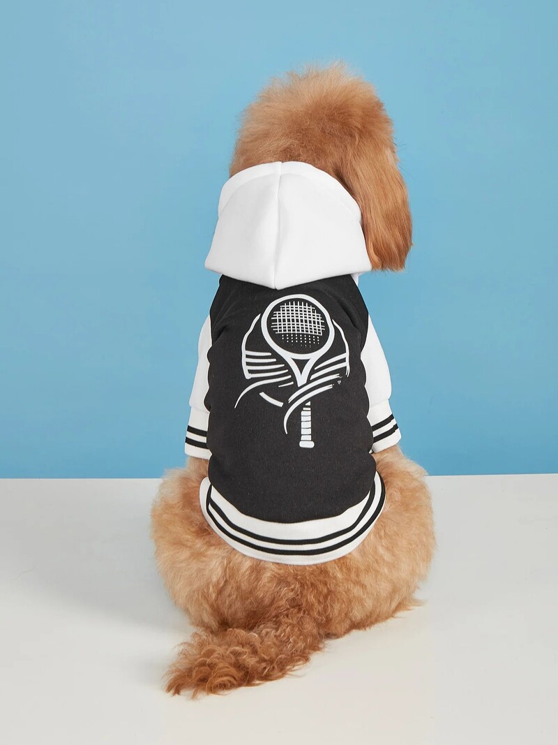 Mājdzīvnieku drēbes suņu kaķu jaka Siltas un ērtas drēbes ar apdrukām ar pogām priekšpusē ir attaisāmas