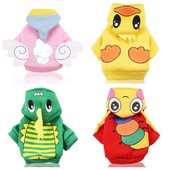 Rochie pentru câini de lux Haine drăguță rață galbenă pentru câini de talie mică, mijlocie, malteză, toamnă iarnă, haine calde pentru animale de companie.