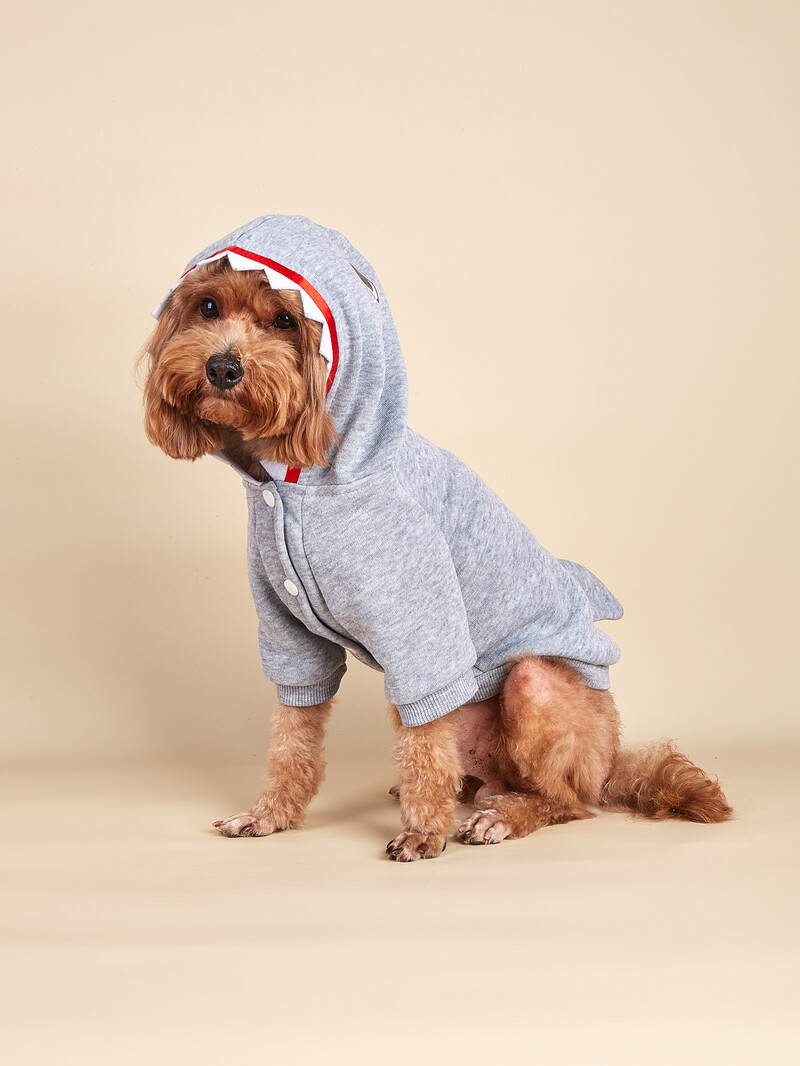 Tkanina za pse za male pse Kostim Štene morskog psa s psom Odjeća za kućne ljubimce Meka odjeća za cosplay odjeću