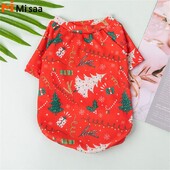 Vesta pentru animale de companie Vestă Câine mic Culoare atrăgătoare Model de Crăciun Accesorii pentru animale de companie Haine pentru câini de Anul Nou Teddy. 2024 Moale și respirabil