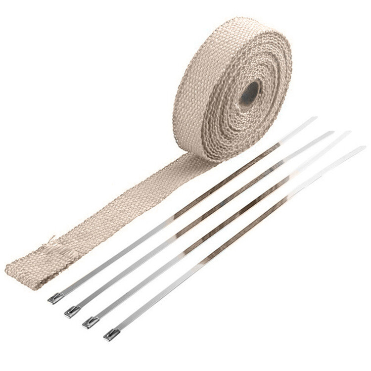 Bananų audinio izoliacijos diržas, aukštai temperatūrai atsparus audinys, modifikuotas automobiliams izoliacinis diržas, motociklų išmetimo vamzdžio medvilnės izoliacija