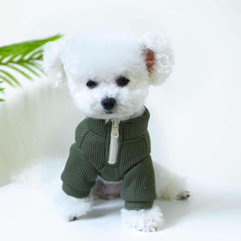 1 vnt. naminių gyvūnėlių drabužiai šunų katės rudens ir žiemos pliušiniai pastorinti šilti megztiniai su apvaliu kaklu su užtraukiama sagtimi mažiems vidutiniams šunims