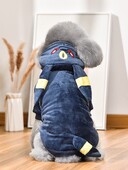 Melns Helovīna kostīms maziem un vidējiem suņiem Mājdzīvnieku kapucis Flīss Biezs Silts Rudens Ziemas XS 5XL Franču buldoga taksis