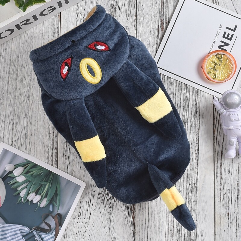 Melns Helovīna kostīms maziem un vidējiem suņiem Mājdzīvnieku kapucis Flīss Biezs Silts Rudens Ziemas XS 5XL Franču buldoga taksis