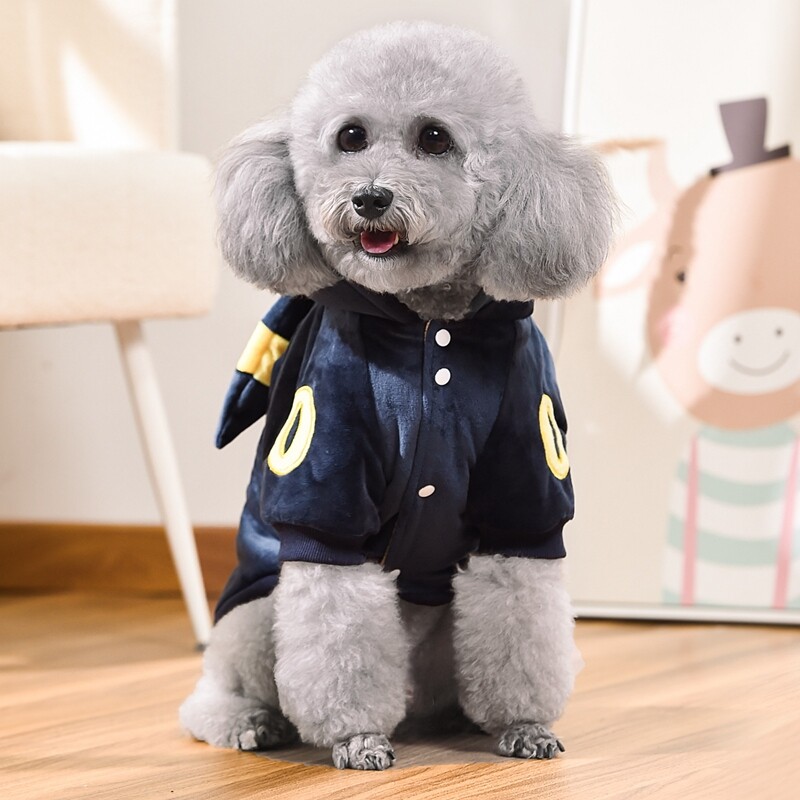 Melns Helovīna kostīms maziem un vidējiem suņiem Mājdzīvnieku kapucis Flīss Biezs Silts Rudens Ziemas XS 5XL Franču buldoga taksis