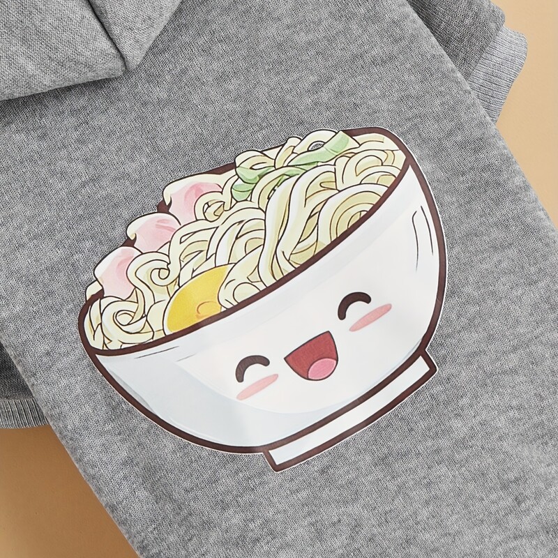 Kisállatruházat Kutya macska pulóver bársonyos meleg és kényelmes szürke ruhák mintával Egyszerű és nagyvonalú