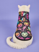 Culoare degradată Halloween Pet Streetwear imprimat Dovleac Design Liliac Hanorac pentru câine și Cămașă cu glugă pentru pisică Costum de petrecere pentru cățeluș și K