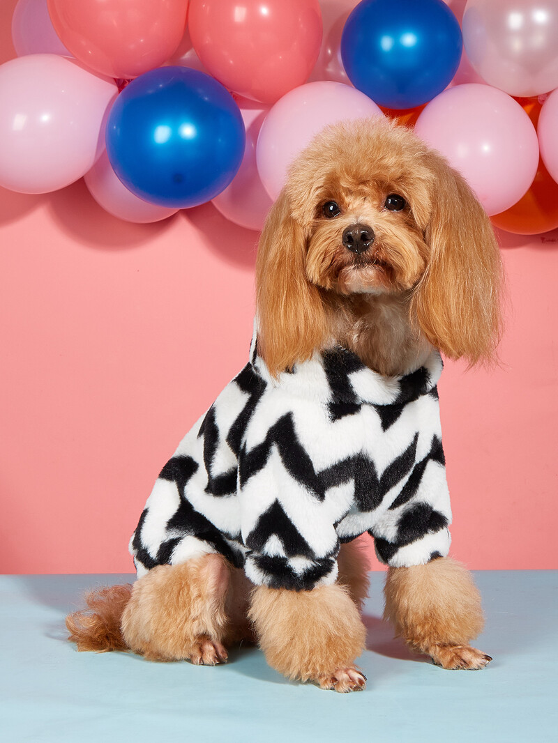 Šunų megztiniai šuniukai su banguotomis linijomis marginti megztiniai, skirti mažam vidutiniam šuniui, minkšti ir šilti marškinėliai šunų pižamos apranga augintiniui