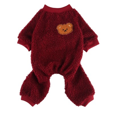 Haine moale și caldă pentru câini mici, iarnă pentru cățeluș, haină groasă, jachetă pisică, cămașă cu gât rotund, cu cataramă cu șnur, accesorii medii pentru câini de companie