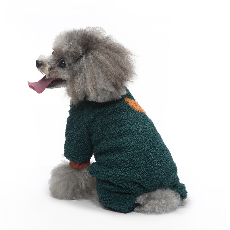 Haine moale și caldă pentru câini mici, iarnă pentru cățeluș, haină groasă, jachetă pisică, cămașă cu gât rotund, cu cataramă cu șnur, accesorii medii pentru câini de companie