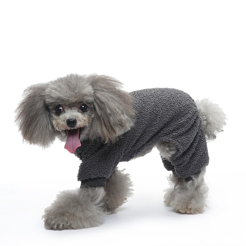 Haine moale și caldă pentru câini mici, iarnă pentru cățeluș, haină groasă, jachetă pisică, cămașă cu gât rotund, cu cataramă cu șnur, accesorii medii pentru câini de companie