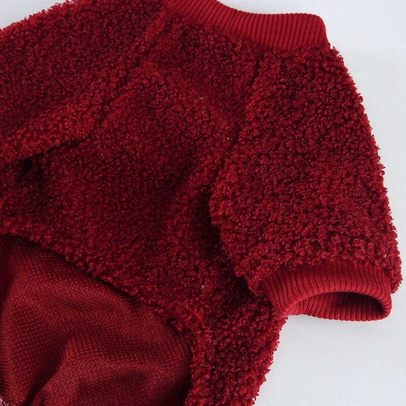 Haine moale și caldă pentru câini mici, iarnă pentru cățeluș, haină groasă, jachetă pisică, cămașă cu gât rotund, cu cataramă cu șnur, accesorii medii pentru câini de companie